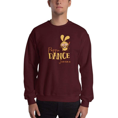 Maroon / S Bengali Unisex Heavy Blend Crewneck Sweatshirt -Pappu Dance Janena