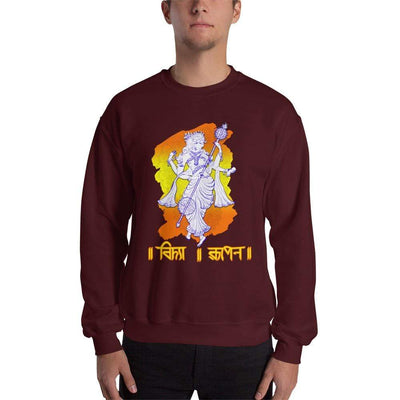 Maroon / S Bengali Unisex Heavy Blend Crewneck Sweatshirt - Vidya Roopeno