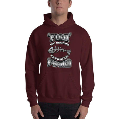 Maroon / S Bengali Unisex Heavy Blend Hooded Sweatshirt - F for Fish