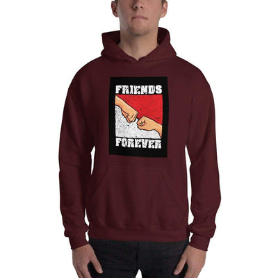 Maroon / S Bengali Unisex Heavy Blend Hooded Sweatshirt - Friends Forever