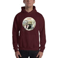 Maroon / S Bengali Unisex Heavy Blend Hooded Sweatshirt - Khol Dwar Khol- Amar Kolkata-Rickshow