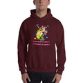 Maroon / S Bengali Unisex Heavy Blend Hooded Sweatshirt - Khol Dwar Khol- Laglo Je Dol