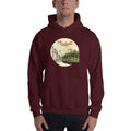 Maroon / S Bengali Unisex Heavy Blend Hooded Sweatshirt - Khol Dwar Khol- My Kolkata Tram