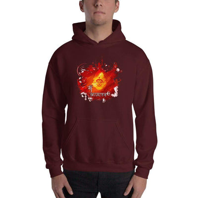 Maroon / S Bengali Unisex Heavy Blend Hooded Sweatshirt - Maa Aaschen