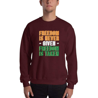 Maroon / S Freedomi Unisex Heavy Blend Crewneck Sweatshirt -Freedom