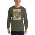 Military Green / S Bengali Ultra Cotton Long Sleeve T-Shirt - Bangla Love