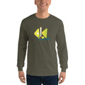 Military Green / S Bengali Ultra Cotton Long Sleeve T-Shirt - Bar Counter