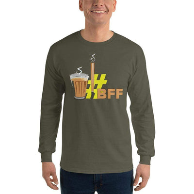 Military Green / S Bengali Ultra Cotton Long Sleeve T-Shirt - BFF