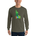 Military Green / S Bengali Ultra Cotton Long Sleeve T-Shirt - GangBong