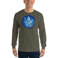 Military Green / S Bengali Ultra Cotton Long Sleeve T-Shirt - Om