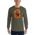 Military Green / S Bengali Ultra Cotton Long Sleeve T-Shirt - TrishulDhaarini