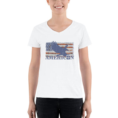 Women's V-Neck T-shirt - American