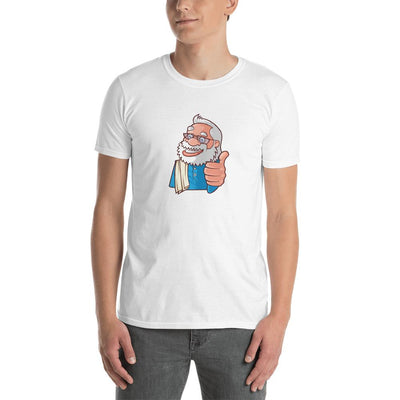 Men's Round Neck T Shirt - Namo- Cartoon -Thumbs up