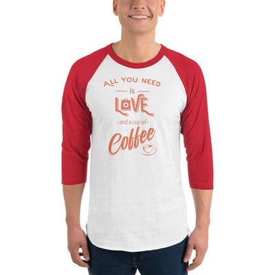 Men's 3/4th Sleeve Raglan T- Shirt - All you need is love