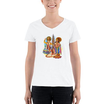 Women's V-Neck T-shirt - Onam- Celebration of Homecoming