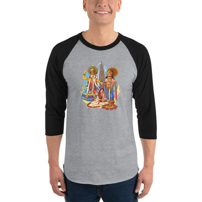 Men's 3/4th Sleeve Raglan T- Shirt - Onam- Celebration of Homecoming