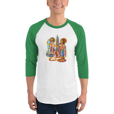 Men's 3/4th Sleeve Raglan T- Shirt - Onam- Celebration of Homecoming