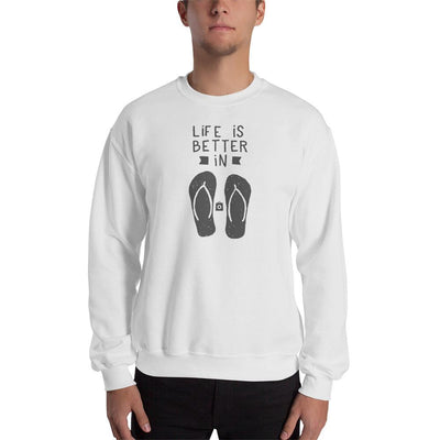 Unisex Crewneck Sweatshirt - Flip-Flop through Life