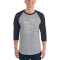 Men's 3/4th Sleeve Raglan T- Shirt - Coffee is always a good idea