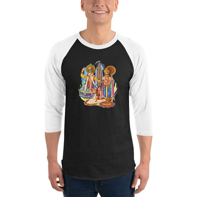 Men's 3/4th Sleeve Raglan T- Shirt - Onam- Celebration of Homecoming