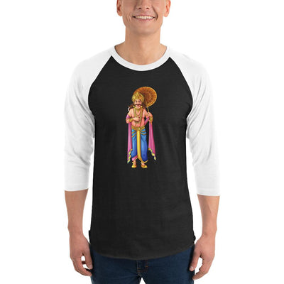 Men's 3/4th Sleeve Raglan T- Shirt - Onam- Kerala Snapshot