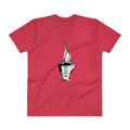 Men's V- Neck T Shirt - Good days start with coffee & you - mug