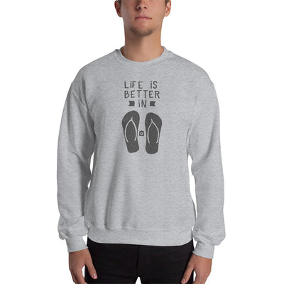 Unisex Crewneck Sweatshirt - Flip-Flop through Life