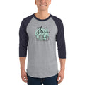 Men's 3/4th Sleeve Raglan T- Shirt - Call of the Wild