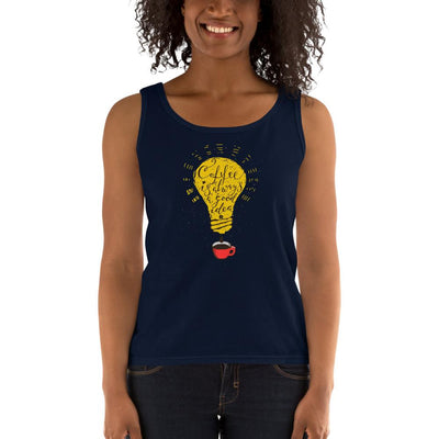 Women's Missy Fit Tank top - Coffee is always a good idea- bulb