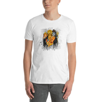 MEN'S ROUND NECK T SHIRT- Matrirupena Durga– The Mother in Her