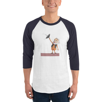 Men's 3/4th Sleeve Raglan T- Shirt - Modi- Cartoon