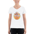 Women's V-Neck T-shirt - Narendra Modi- Raised Hands