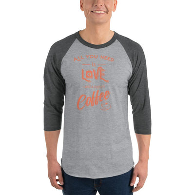 Men's 3/4th Sleeve Raglan T- Shirt - All you need is love