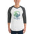 Men's 3/4th Sleeve Raglan T- Shirt - Beat of Heart