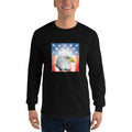 Men's Long Sleeve T-Shirt - Shining- Eagle & Star Spangled Banner