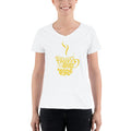 Women's V-Neck T-shirt - Herbal tea tastes better when its coffee