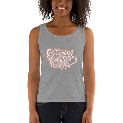 Women's Missy Fit Tank top - Good days start with coffee