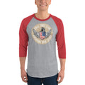 Men's 3/4th Sleeve Raglan T- Shirt - Eagle Force Team- American War Story