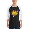 Men's 3/4th Sleeve Raglan T- Shirt - The Musical Festival