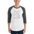 Men's 3/4th Sleeve Raglan T- Shirt - Coffee is always a good idea