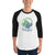 Men's 3/4th Sleeve Raglan T- Shirt - Beat of Heart