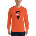 Men's Long Sleeve T-Shirt - Goatee and Moustache