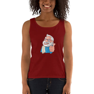 Women's Missy Fit Tank top - Namo- Cartoon -Thumbs up