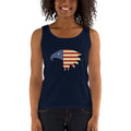 Women's Missy Fit Tank top - Eagle- American Flag design