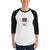 Men's 3/4th Sleeve Raglan T- Shirt - But First, Coffee