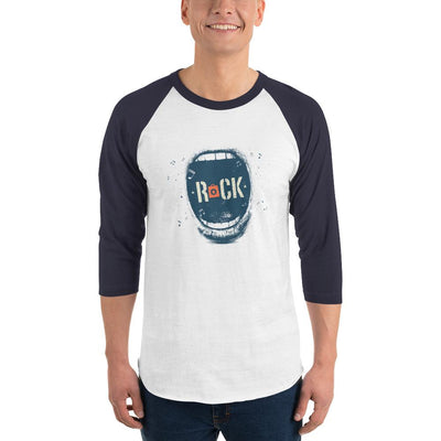 Men's 3/4th Sleeve Raglan T- Shirt - Rock o Magic