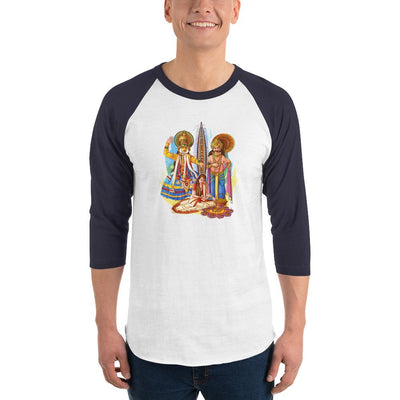 Men's 3/4th Sleeve Raglan T- Shirt - Onam- Celebration of Homecoming