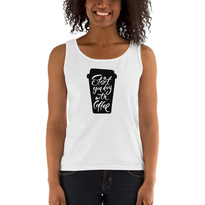 Women's Missy Fit Tank top - Start your day with coffee