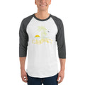 Men's 3/4th Sleeve Raglan T- Shirt - Hello Summer