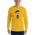 Men's Long Sleeve T-Shirt - Goatee and Moustache